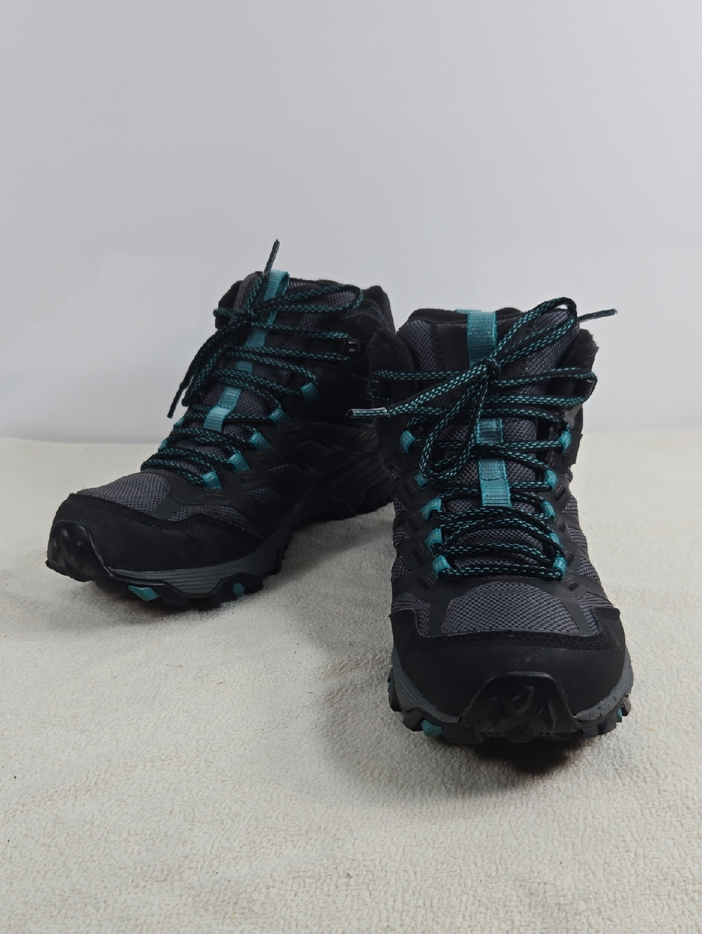 Merrell Women’s Black and Teal Hiking Boots
